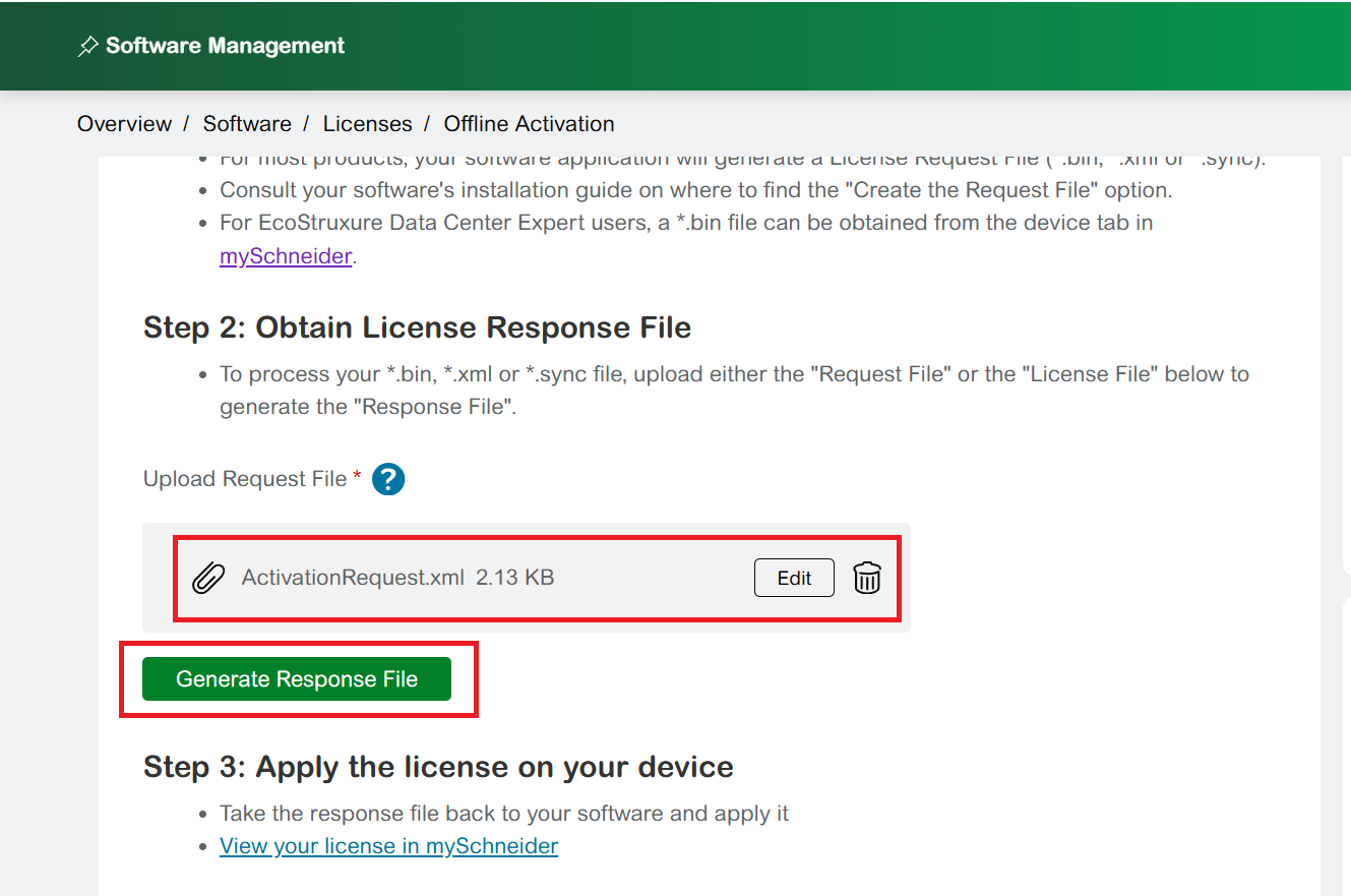 Generate Response File