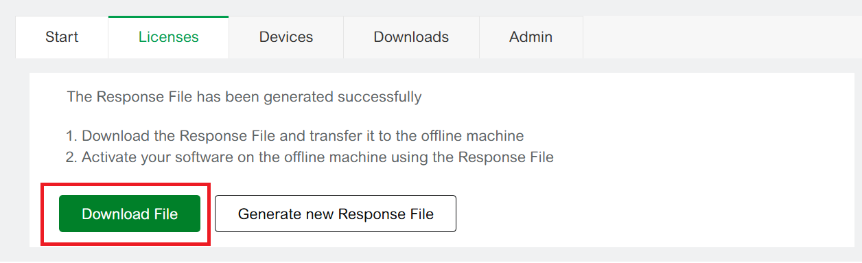 Download the Response File